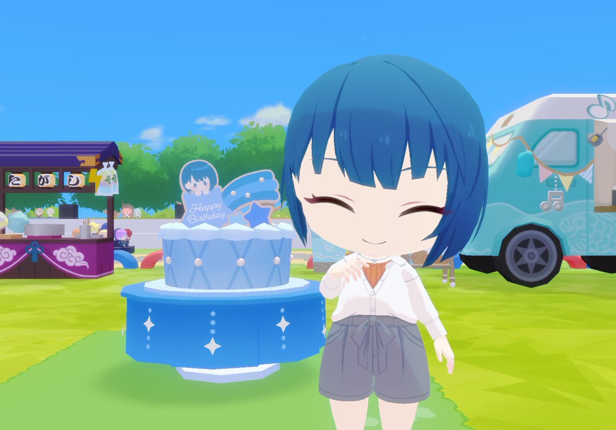 suyan251's tweet photo. マイセカイに遥ちゃんを招待しました。なぜか自分が持っていたステッキ。遥ちゃんが貸してって言ってきたから貸したら…魔法少女遥ちゃんになった！去年は全員フー！だったけど、今年はこれが全員共通になるんだろうか？気になるね。ポーズは今年はこれにしました。
#プロセカ
#桐谷遥誕生祭2026 https://t.co/fYJgz5XbJ8