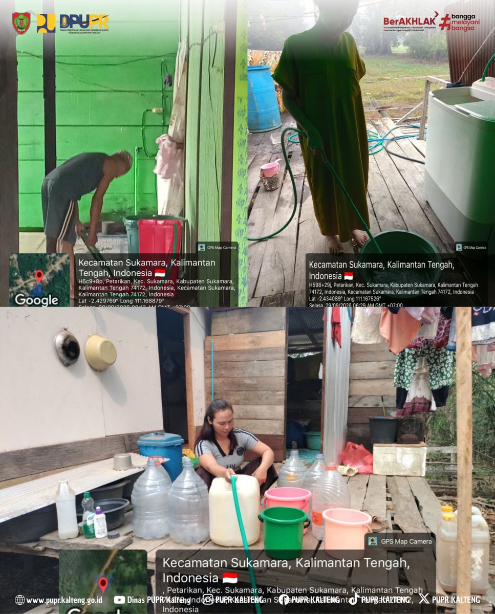 puprkalteng's tweet photo. Gubernur Kalteng melalui Dinas PUPR Prov. Kalteng menyalurkan bantuan air bersih ke Desa Petarikan, Kec. Sukamara, Kab. Sukamara (29/9). Aksi cepat tanggap penuhi kebutuhan air bersih layak warga. #PUPRKalteng #BantuanAirBersih #Sukamara #KaltengBerkah https://t.co/yy0rG1XRtc