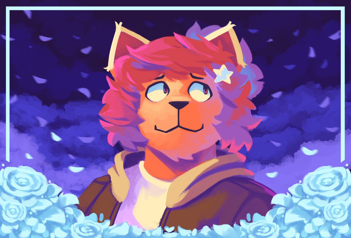 ElTryMask's tweet photo. I hosted an art event with some folks on a server and I did this for @Moyaaii 🧡💫 https://t.co/9Hdb44RVYU