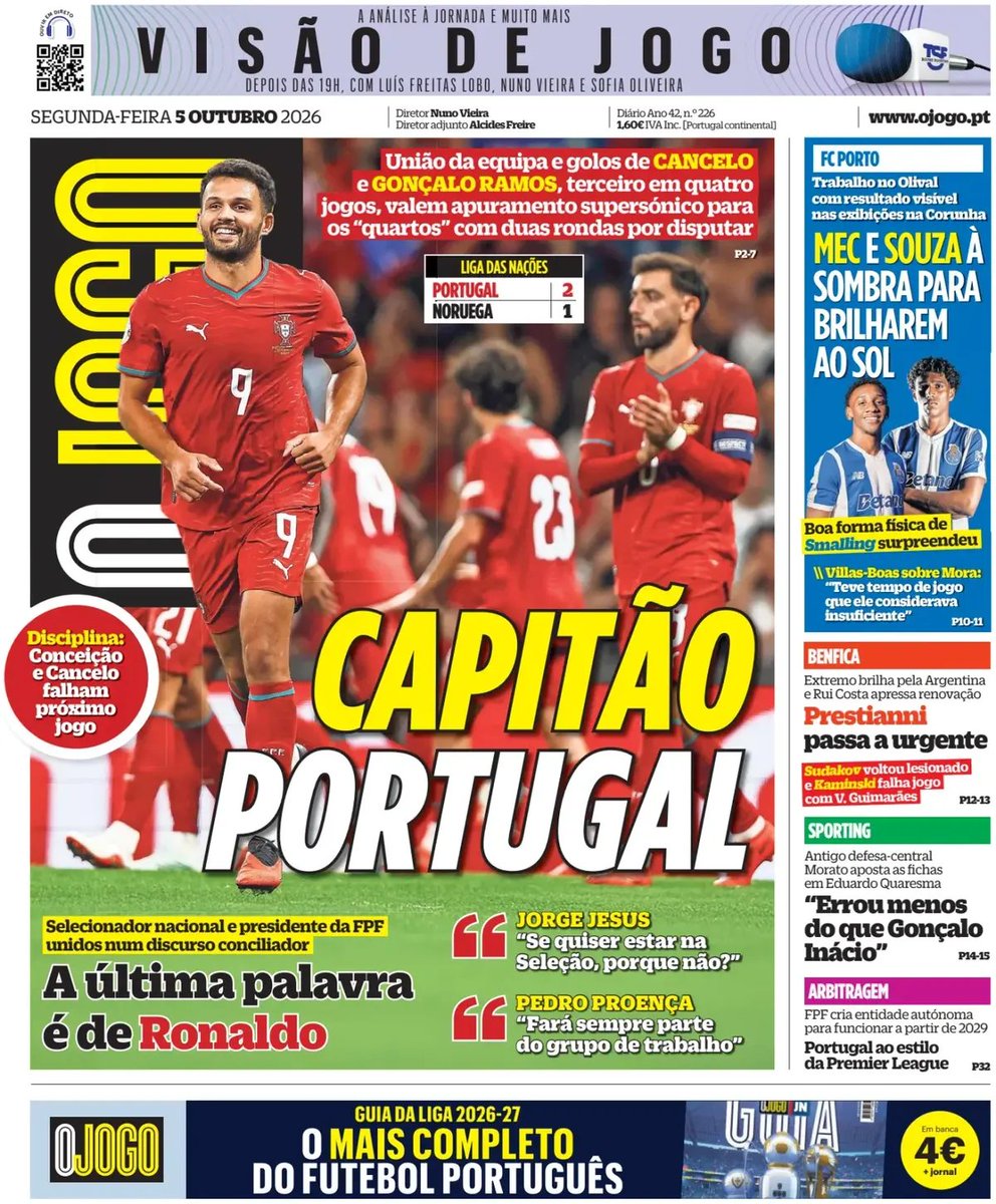 vittart75's tweet photo. ⚽️ #NationsLeague Sans Cristiano #Ronaldo rentré en Arabie Saoudite, le Portugal continue son sans-faute, bat la Norvège et se qualifie pour les quarts de finale. #PORNOR https://t.co/vQ6qxYiY0W