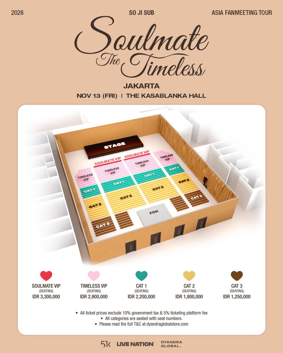 haraya429141's tweet photo. Tickets assistant 

🎫 2026 SO JI SUB ASIA FANMEETING TOUR [Soulmate The Timeless] in JAKARTA🇮🇩🐯

📥 Tickets under your account 
📥Safe and secure transactions 
📥 Overseas can dm 
📥Good seats and sections 

💌Dm to book &amp; inquire
#SOJISUB #SOULMATETHETIMELESS https://t.co/o5IOTsaoNA