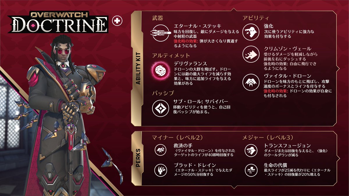 Overwatch2_NEWS's tweet photo. 【OW】シーズン5のアプデ内容まとめ
https://t.co/oh4hePJLXZ

・10月7日開幕
・事前アプデ配信中:6.00GB
・新サポート:ドクトリン
・新エスコートマップ
・ソンブラがリワークでサポに
・ロードホッグがリワーク
・ドキウォッチ2.0スキン登場
・ラマットラの神ウルトラスキン
・バランス調整多数
・全ヒーローヒットボックス調整
・ネコは大幅調整でヘッショ枠増加
・キリコ＆ソジョーンも調整筆頭
・ヒットスキャン弾サイズ調整
・ドパガキ用新イベントモード
・過去バトルパス復刻
・現行ストーリーが完結
・新スキンが複数リーク