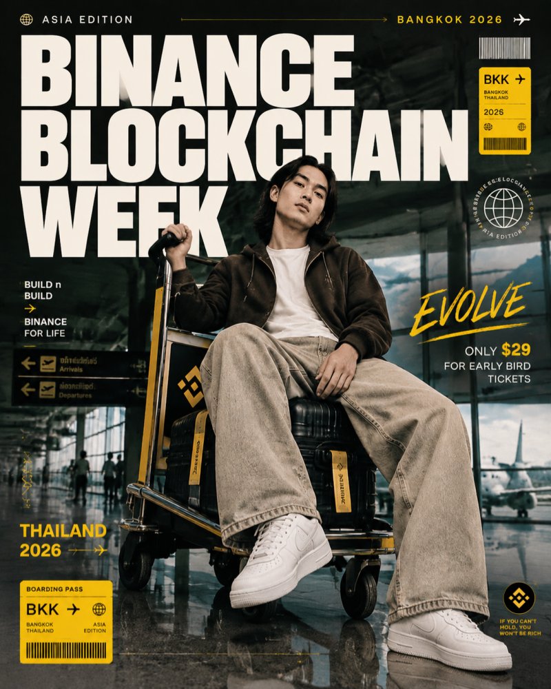 TCVNcommunity's tweet photo. 🔶 Binance Blockchain Week 2026: The Ultimate Gathering of Blockchain Pioneers

This November, Binance Blockchain Week lands in Bangkok for an exclusive Asian Edition, set to be one of the biggest milestones on the crypto calendar this year.

Why you can't miss it:
• Connect directly with industry pioneers shaping Web3
• Network with top-tier global projects and builders
• Gain firsthand insights into the future of crypto

✨ Early Bird Special: Grab your ticket for just $29 (On-site price: $129): https://t.co/nZ6HWvx6cl

ℹ️ Disclaimer: For informational purposes only. This is not financial advice or a promotional endorsement.

#Binance #BinanceBlockchainWeek #Crypto #Thailand