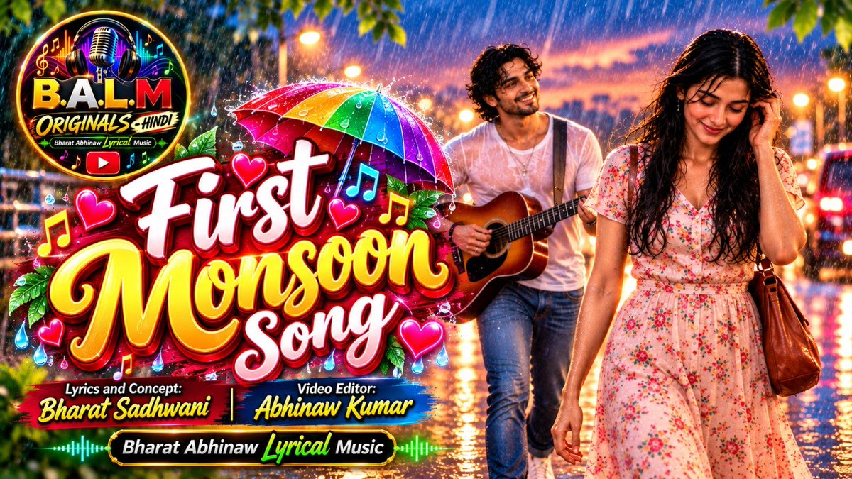 Bharats2909's tweet photo. New Hindi Song Release: "First Monsoon - Tu Meri Hai Main Tera Hoon"

Enjoy this Romantic Hindi Song on YT channel for fresh original Bollywood songs

👉https://t.co/FQGwWu9F1g

#FirstMonsoonSong #HindiSongs #OriginalSongs #NewBollywoodSong #NewSong #Romantic #LoveMusic India https://t.co/cTcq6Fw9Gy