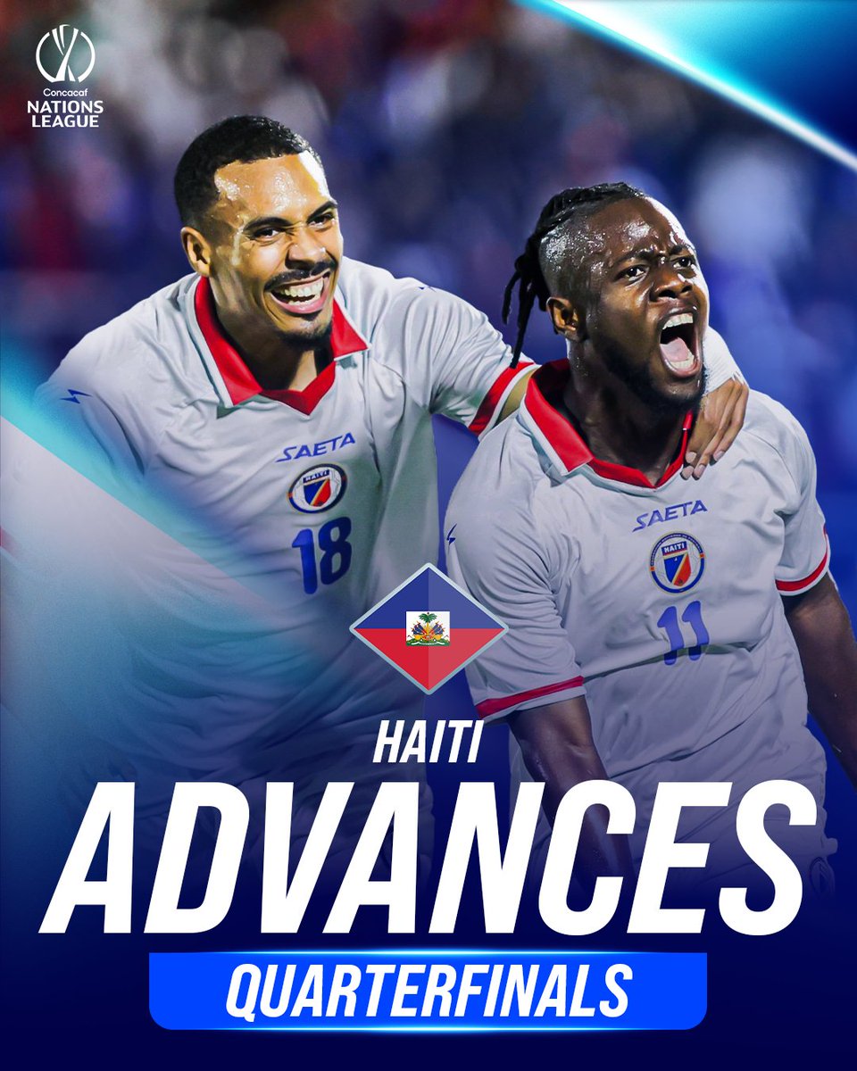 CNationsLeague's tweet photo. Haiti's ticket is booked &amp; history awaits 🇭🇹 https://t.co/tqRUg7YTRm