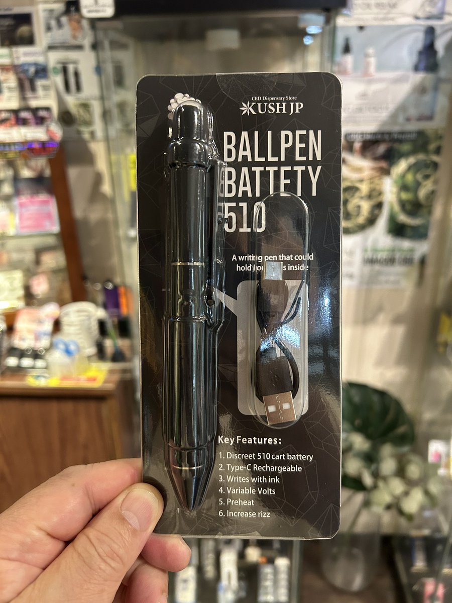 cbd_osaka's tweet photo. 通常のボールペンとしても使用可能な中身が見えないステルスMOD「BALLPEN BATTERY 510」新入荷‼︎
お求めは CBD OSAKA店舗かオンラインショップで
https://t.co/BHe19xzxew https://t.co/Evp92IKQsE