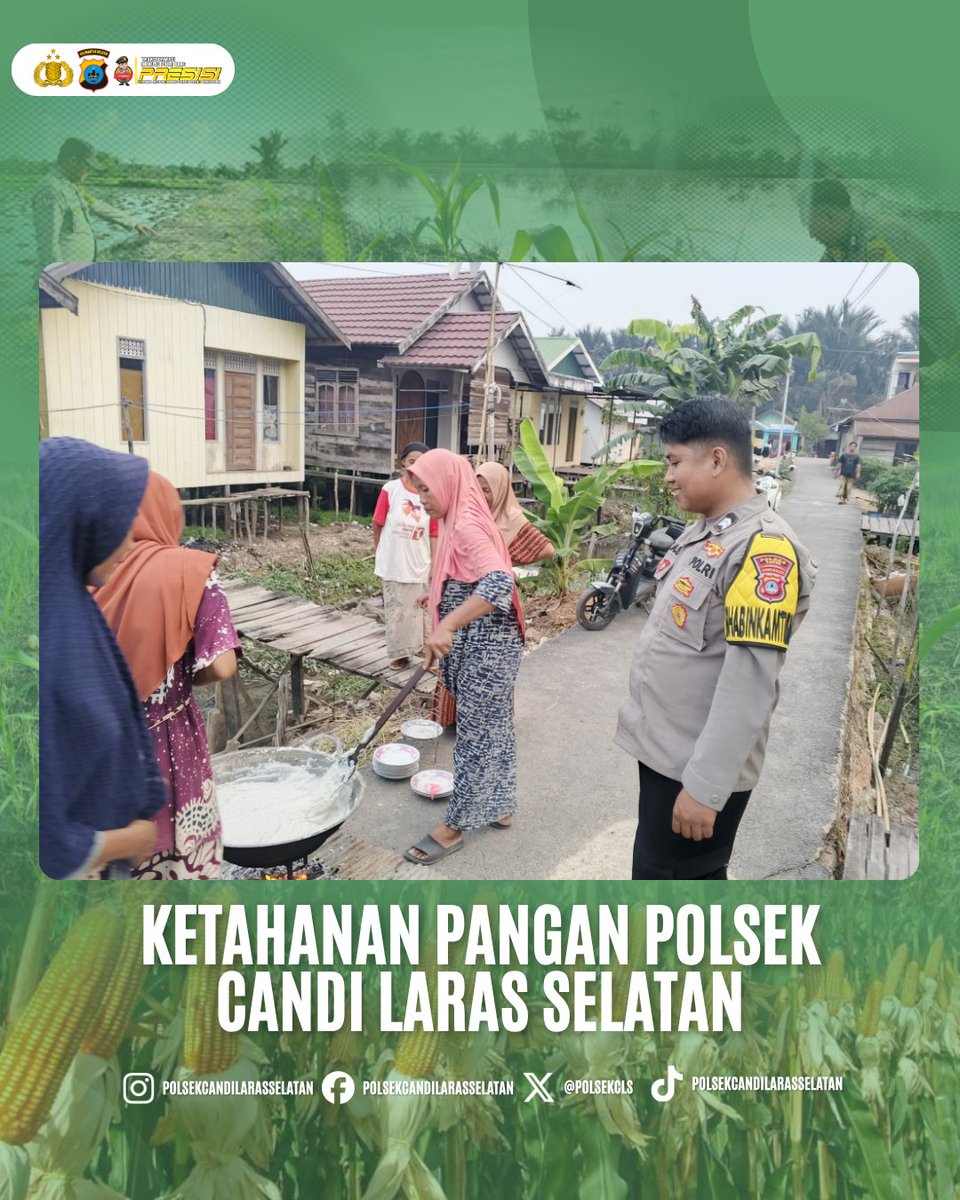 PolsekCLS's tweet photo. Briptu Eka septemberyadi melaksanakan sosialisasi kepada masyarakat dalam rangka mendukung program ketahanan pangan, khususnya dalam pemanfaatan lahan dan peningkatan hasil pertanian. 
#swasembadapangan 
#ketahananpangan 
#poldakalsel 
#polrestapin 
#polsekcandilarasselatan https://t.co/VaeRga1rTa