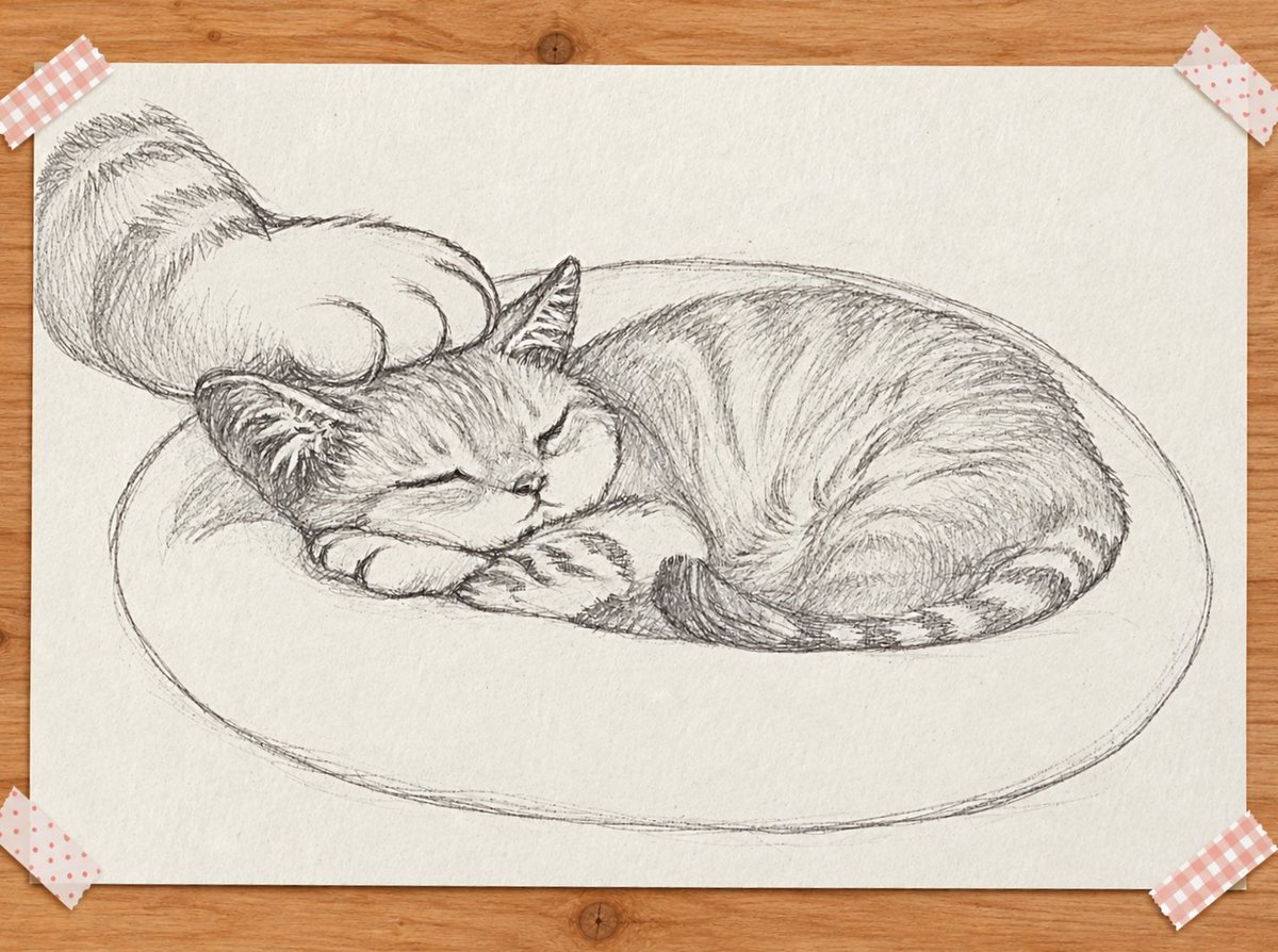 midsummer_02jp's tweet photo. 🐾🐾今日もぷにちゃん描いています✏️✏️
#cat #猫 #イラスト https://t.co/IrAx8M7kjV