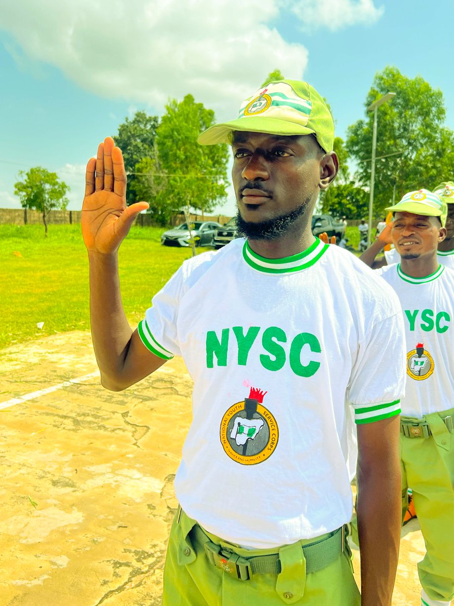 dinibayi's tweet photo. Officially sworn in 🥳🇳🇬💚

On 2nd October, I stood among thousands of young Nigerians and took the oath to serve my country.

It honestly feels surreal seeing this moment finally happen.

This is more than just wearing the khaki........ https://t.co/TKRFHbSwlB