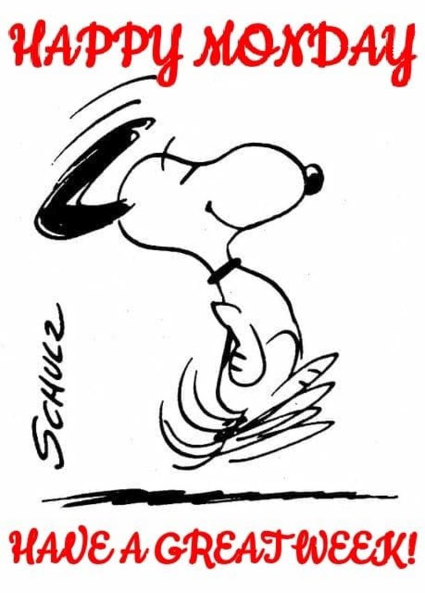snoopyandfrien6's tweet photo. HAPPY MONDAY 
HAVE A GREAT WEEK ! https://t.co/dqVkqsyNWD