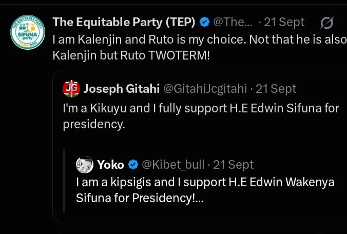 Kianangih's tweet photo. Watu wa Kasongo tunawaona sana.
Mshaunda parody account ya Chama cha Sifuna. So doleful https://t.co/QxMX6O9SGg