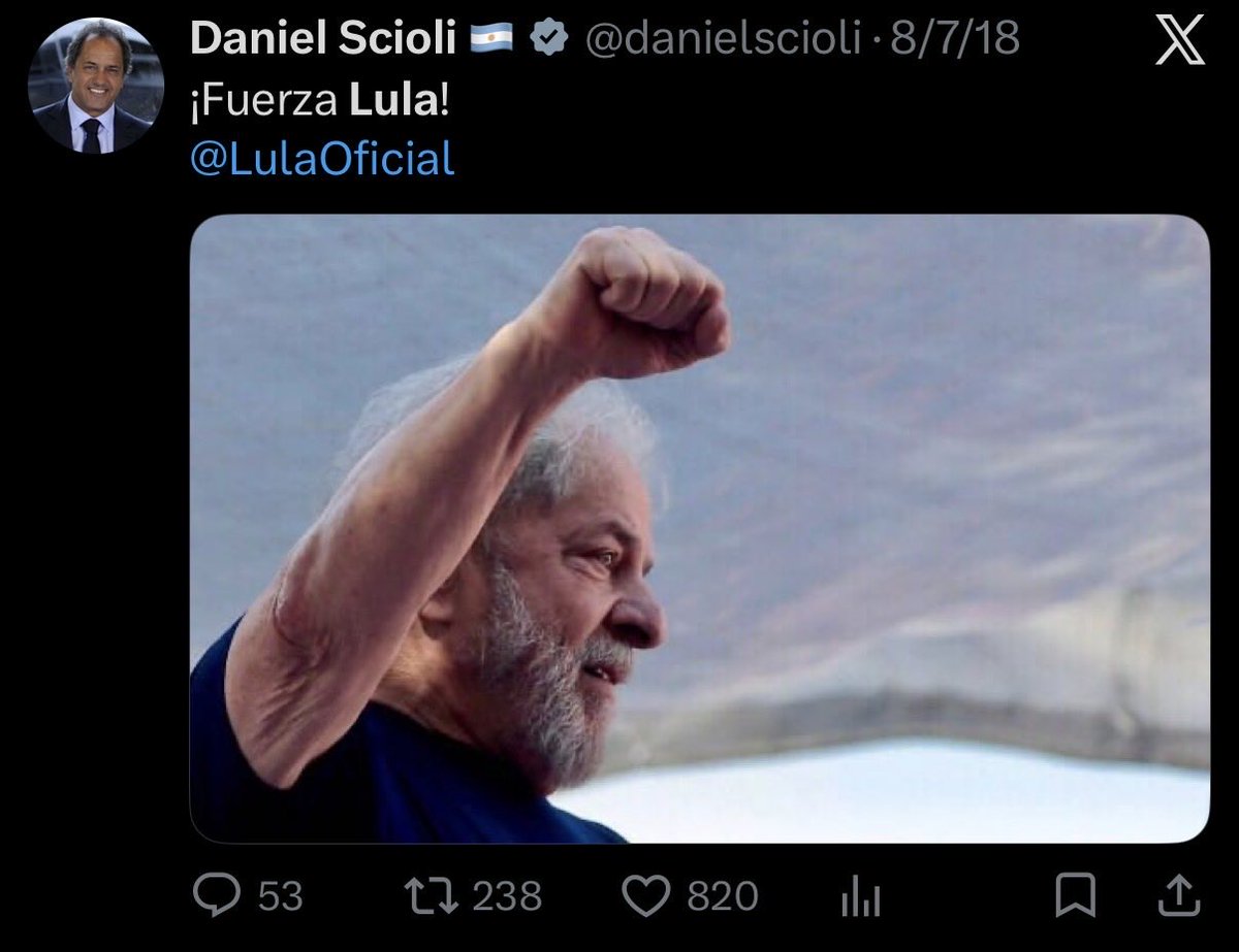 dantepagez's tweet photo. @danielscioli @FlavioBolsonaro Das asco! https://t.co/eFl8dpfUQp