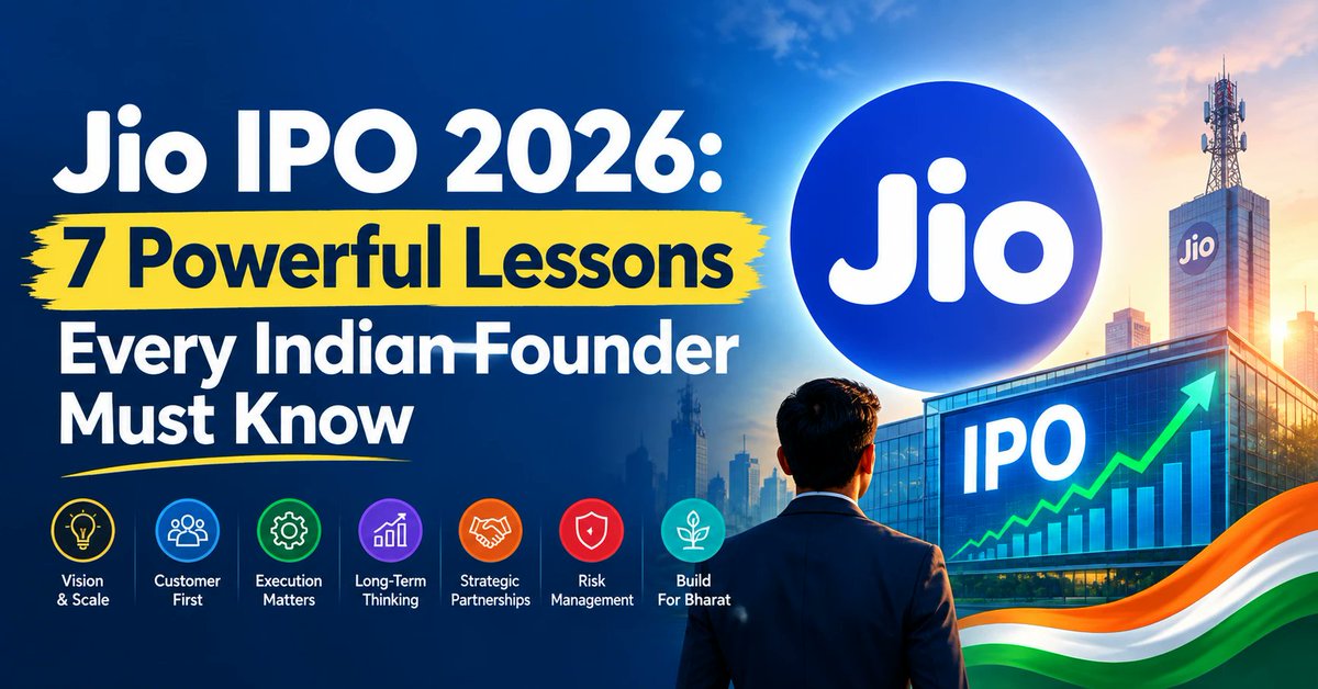 DigiStartupIn's tweet photo. Jio IPO may open Oct 21 
Size: ~₹37,700 Cr
Valuation: $146B
Listing: Oct 28 (expected)
GMP: ₹125

https://t.co/bzFtLecwy6

@DigiStartupIn #JioPerformance #ipo @reliancejio https://t.co/Ewcaj4lOwe