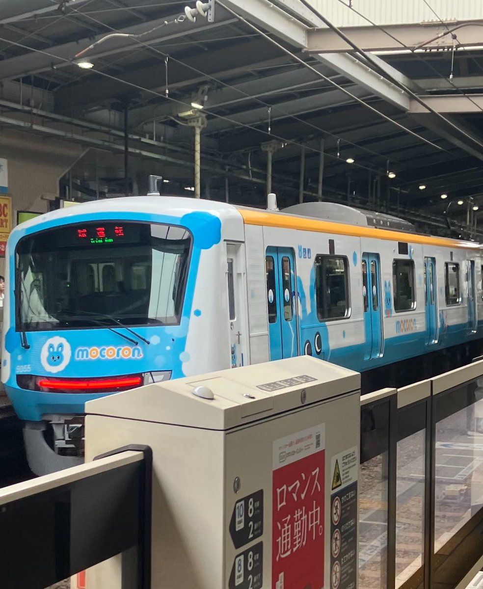 cry4truth's tweet photo. 今日は6時台の電車に乗って朝から嫌々神奈川の奥地!?まで仕事に行って、さっき都心に戻る電車待ちしていたら、まさかのもころん号が試運転で通過🩵🧡
1ヶ月以上ぶりに会えた☆
私、やっぱりラッキー

ᕱ⑅ᕱ♥ はろもこ

#もころん
#もころん号
#おだきゅうのもころん https://t.co/PN6aP3pzA2