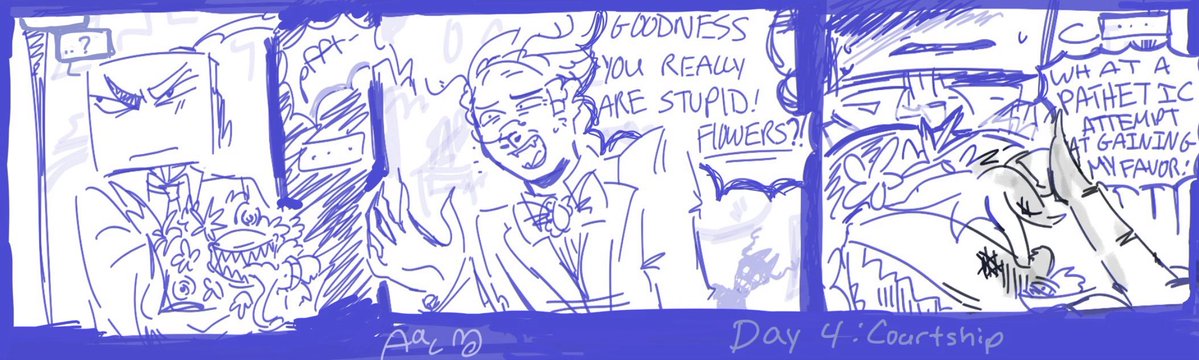voxalatte's tweet photo. #alvoxtober2026  day 4 courtship  “They were gonna die by my hands anyway.” https://t.co/tVfjzaLofx