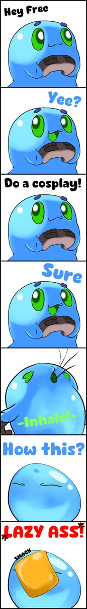 freeform_art's tweet photo. #vtober
COSPLAY SLIME! look Im a lazy ass~ and people often call me by him anyways xD https://t.co/bgwZXRjyVQ