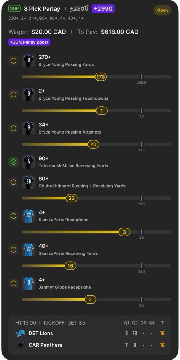 ParlayQweenn's tweet photo. Halftime Update:

Id say we are tracking pretty well, need LaPorta to get down field and Chubba to bust a couple! 

Who rode with me lets get this through 🙏

🍀💯JOIN THE WINNING TEAM ON DISCORD 

https://t.co/Irem6NmxBP

#NBA 🏀 | #WNBA | #CBB 🏀 |  #PrizePicks 🔐 | #PROPS | https://t.co/CDmio2DTnG