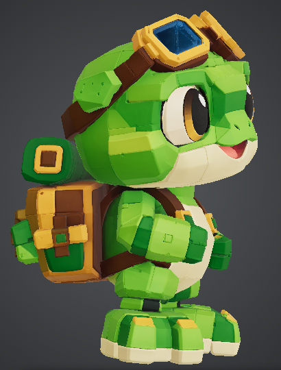 BuildWithND's tweet photo. 🐸 Meet BRICKY — THE BLOCK FROG.

A cute little adventurer built entirely from chunky modular blocks, with oversized eyes, giant block feet, explorer goggles and a tiny backpack.

Created with @tripoai 

#TripoAI #Tripo3D #3DArt #GameArt #GenerativeAI #3DModeling https://t.co/6GxMRt87B9