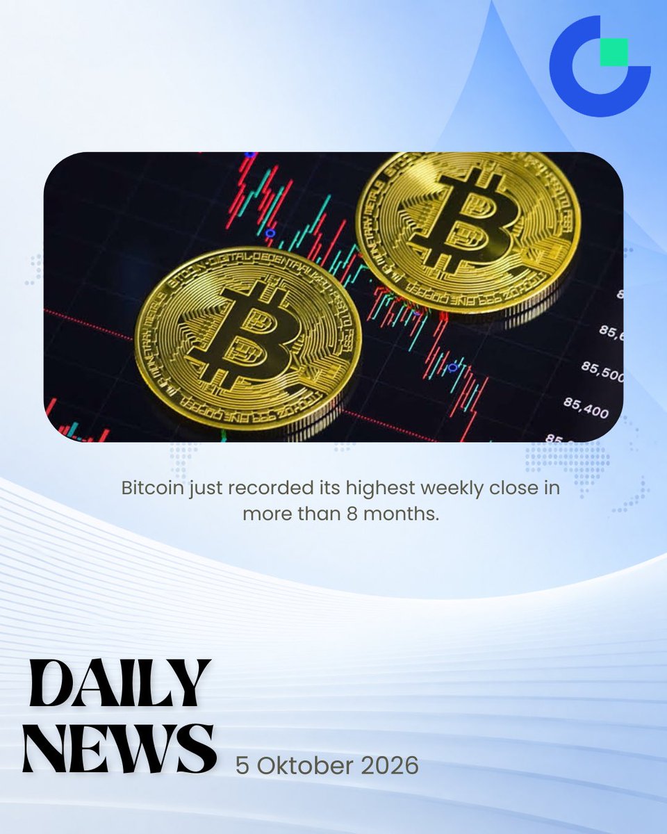 Gate_TVnews's tweet photo. 🚨 IMPORTANT: Bitcoin just recorded its highest weekly close in more than 8 months.

BTC has surged nearly +44% over the past 3 months, marking one of its strongest quarterly performances in years.

#btc #Weekly #BTC #Tren #updet #Coin https://t.co/4j9bsf6ife