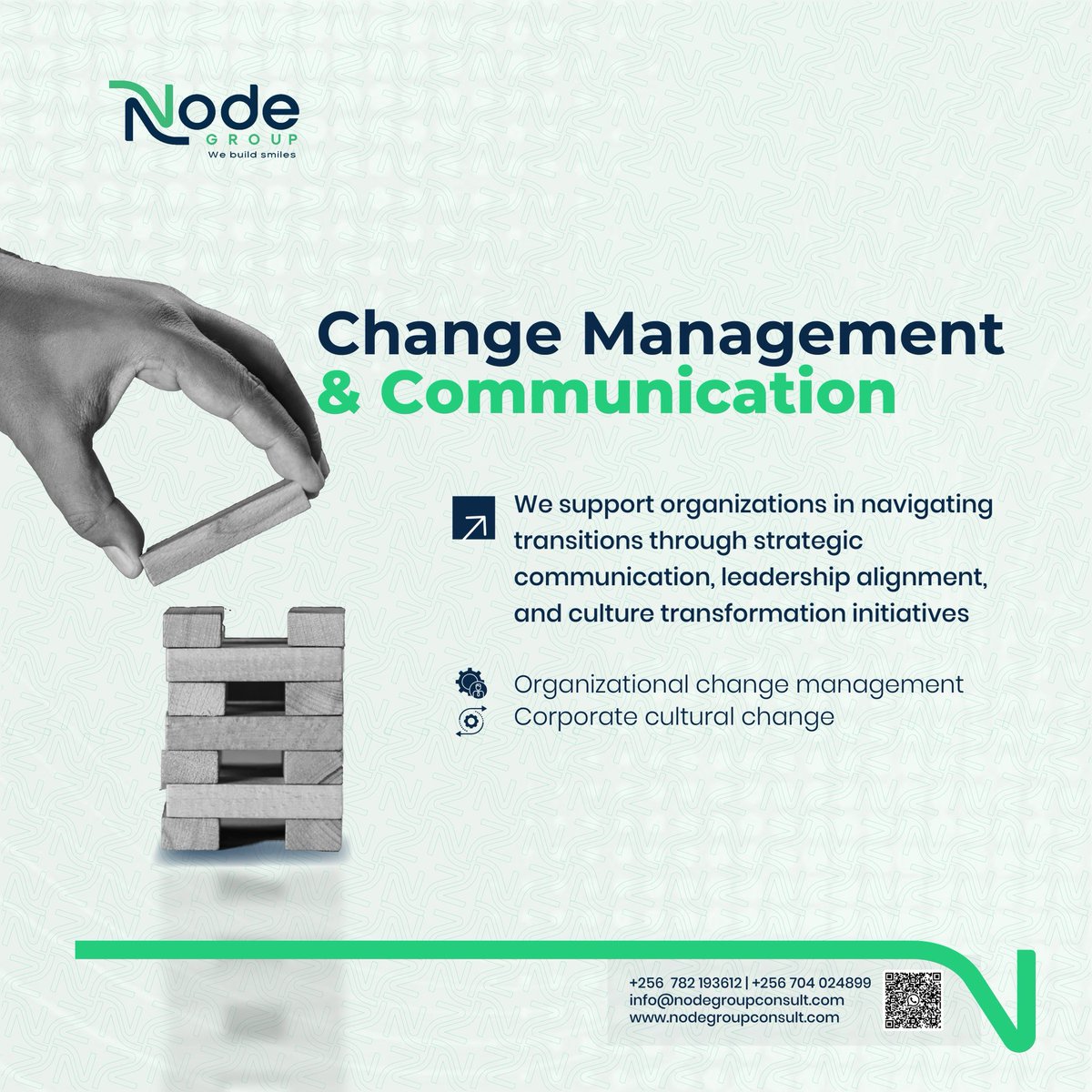 Node_Group's tweet photo. Navigating change is like building a tower, it requires the right pieces, careful alignment, and a steady hand.
 
At Node, we support organizations through every stage of transition, and we help you build a foundation that lasts. Let's build smiles in your organization. 
#NodeAt10 #TransformingWhatIsNext