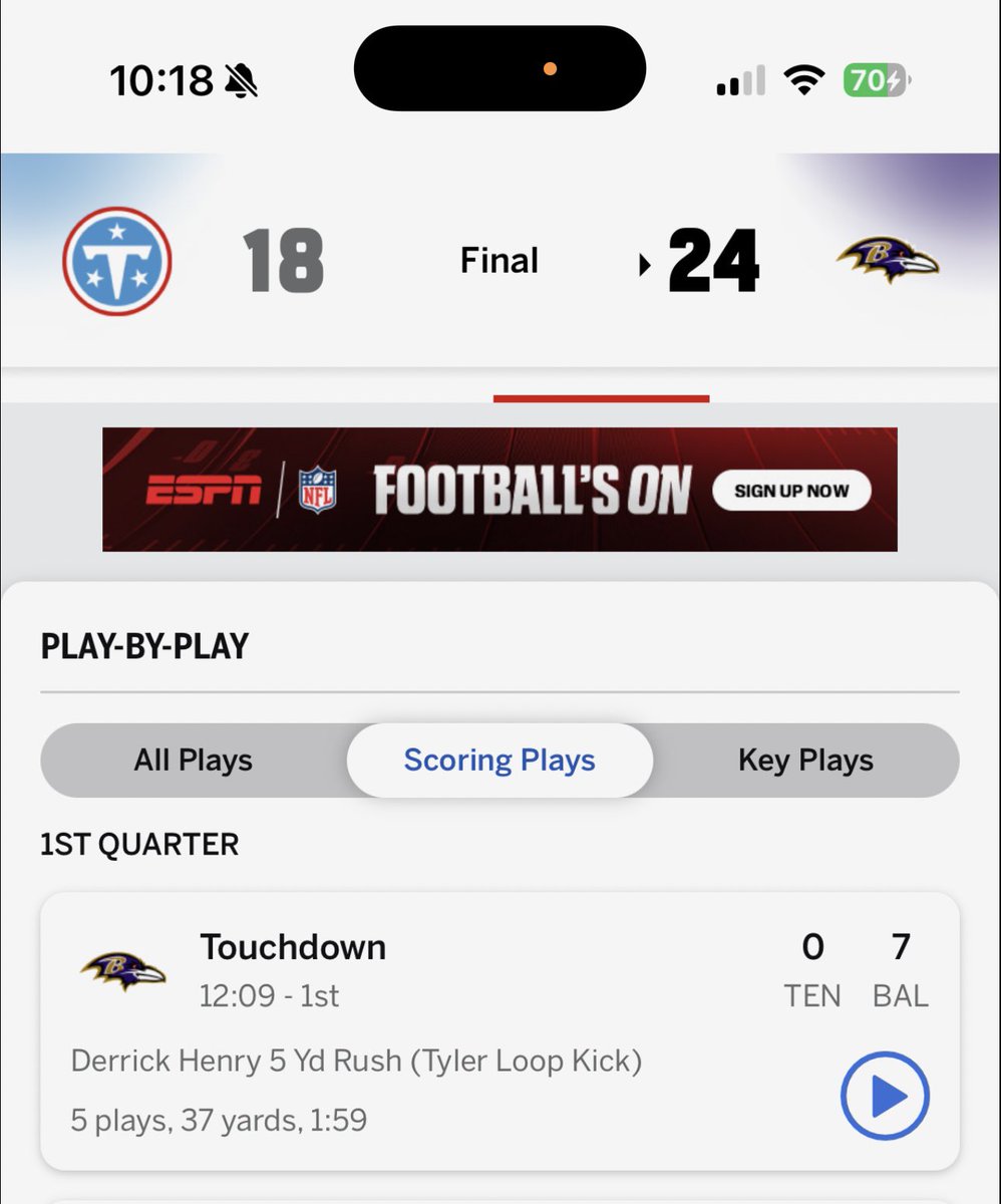 itsbigrodbitchh's tweet photo. @FanDuelSports @NFL @FanDuel_Support @FanDuelSports  
Can we get an explanation please ? It’s showing Derrick scored a minute before Marvin https://t.co/FJdM6m2I0f