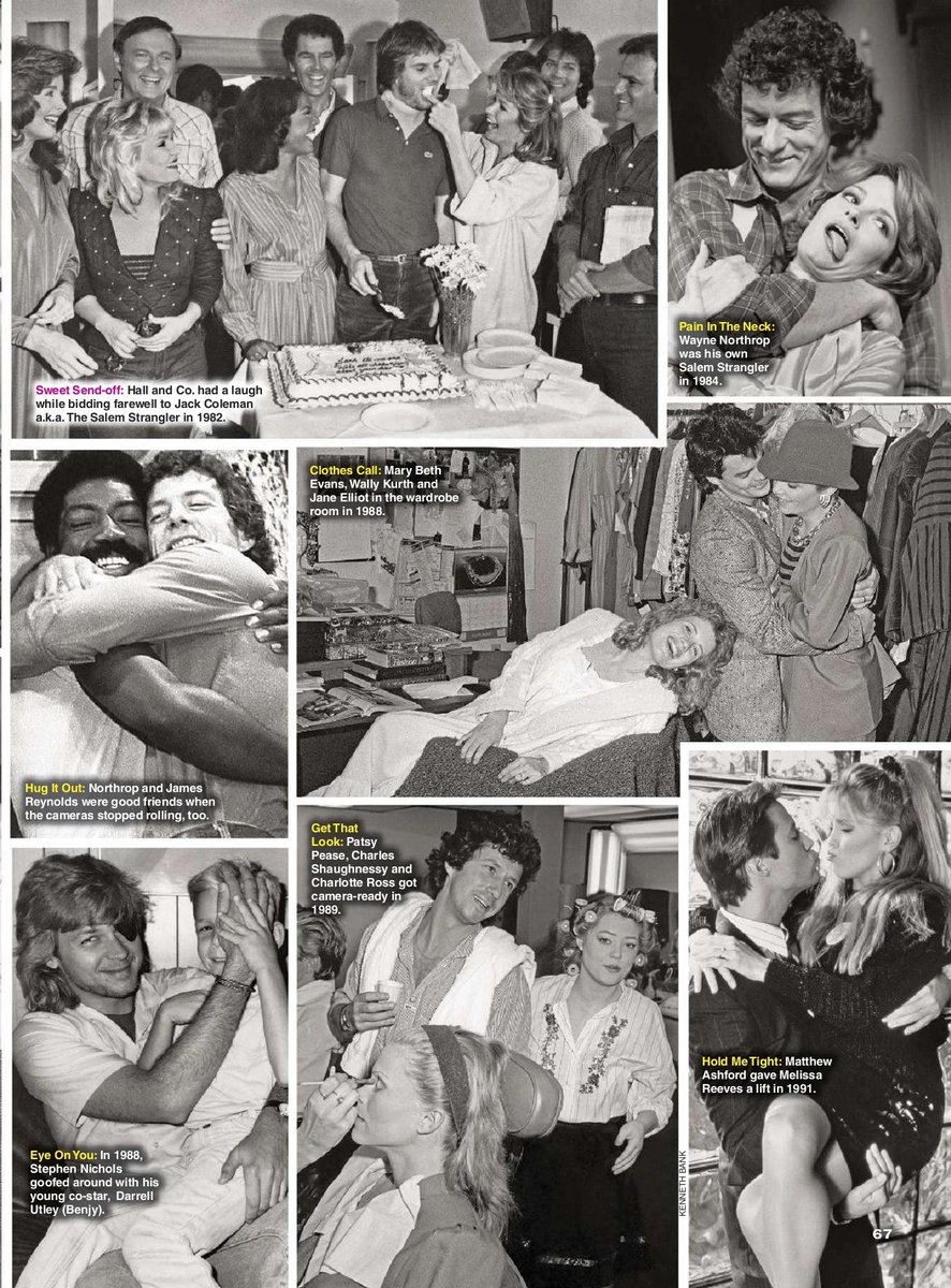 fortheloveofcs's tweet photo. A little peek at the cast having fun off-camera from Days of Our Lives featured in Soap Opera Digest’s 2015 special commemorative issue celebrating the show’s 50th anniversary. ⏳

#charlesshaughnessy #patsypease #charlotteross #daysofourlives #soapoperadigest https://t.co/JZPiMHb6it