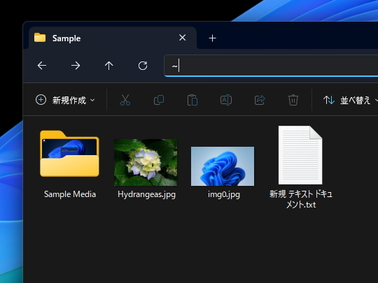 madonomori's tweet photo. Windows 11、エクスプローラーで「~」（チルダ）が利用可能に。ユーザーフォルダーへ素早くアクセス https://t.co/dH0XdiLcVw #WindowsInsider https://t.co/zoTVZWJb3m