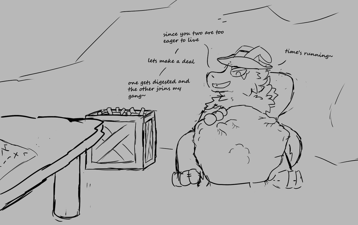 Redsygrc's tweet photo. Cw: Vore
Day 4: Exchange

#vore #voretober2026 https://t.co/fKfqT46woT