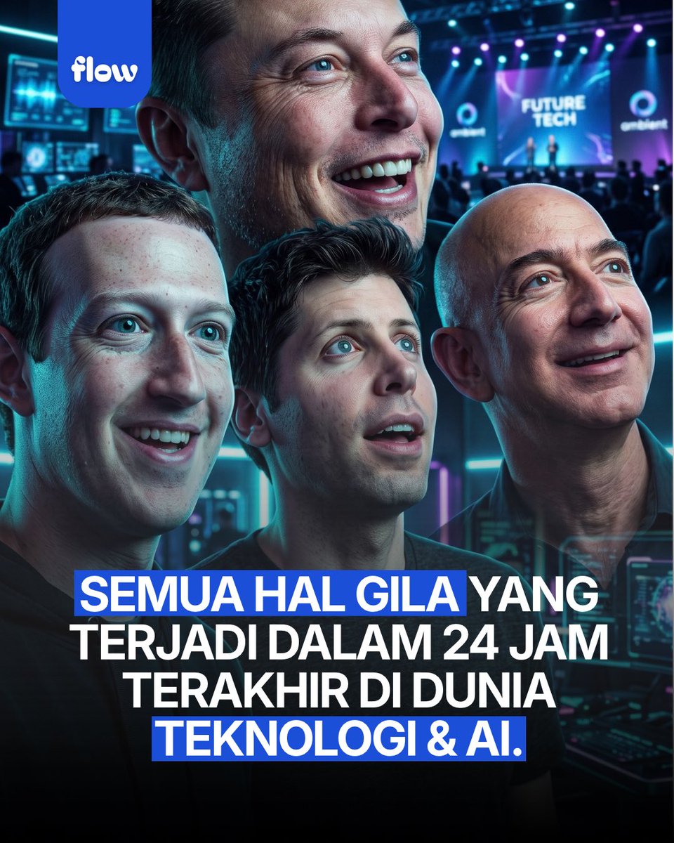idnflow's tweet photo. Rekap Gila Dunia Tech & AI 24 Jam Terakhir! (Drama Hingga Inovasi)

Dunia teknologi dan Artificial Intelligence (AI) lagi ngebut banget dan penuh kejutan dalam 24 jam terakhir!
Mulai dari drama mundurnya petinggi OpenAI karena budaya perusahaan yang "rusak", terobosan AI Meta yang berhasil memecahkan soal matematika tingkat dewa, sampai inovasi mod Minecraft yang bikin gameplay jadi makin realistis! Nggak ketinggalan, ada bocoran produk-produk baru Apple yang bakal rilis Oktober ini, dan kabar dari luar angkasa soal persiapan pangkalan manusia pertama di Bulan.

Biar lo nggak kudet sama kecepatan teknologi yang makin gila ini, geser ke kiri buat liat 9 rangkuman berita paling mind-blowing hari ini!

Dari semua update ini, inovasi atau berita mana nih yang paling bikin lo excited (atau malah ngeri)? Drop opini lo di komen! 

#BeritaTeknologi #FaktaSains #UpdateTech #OpenAI #idnflow