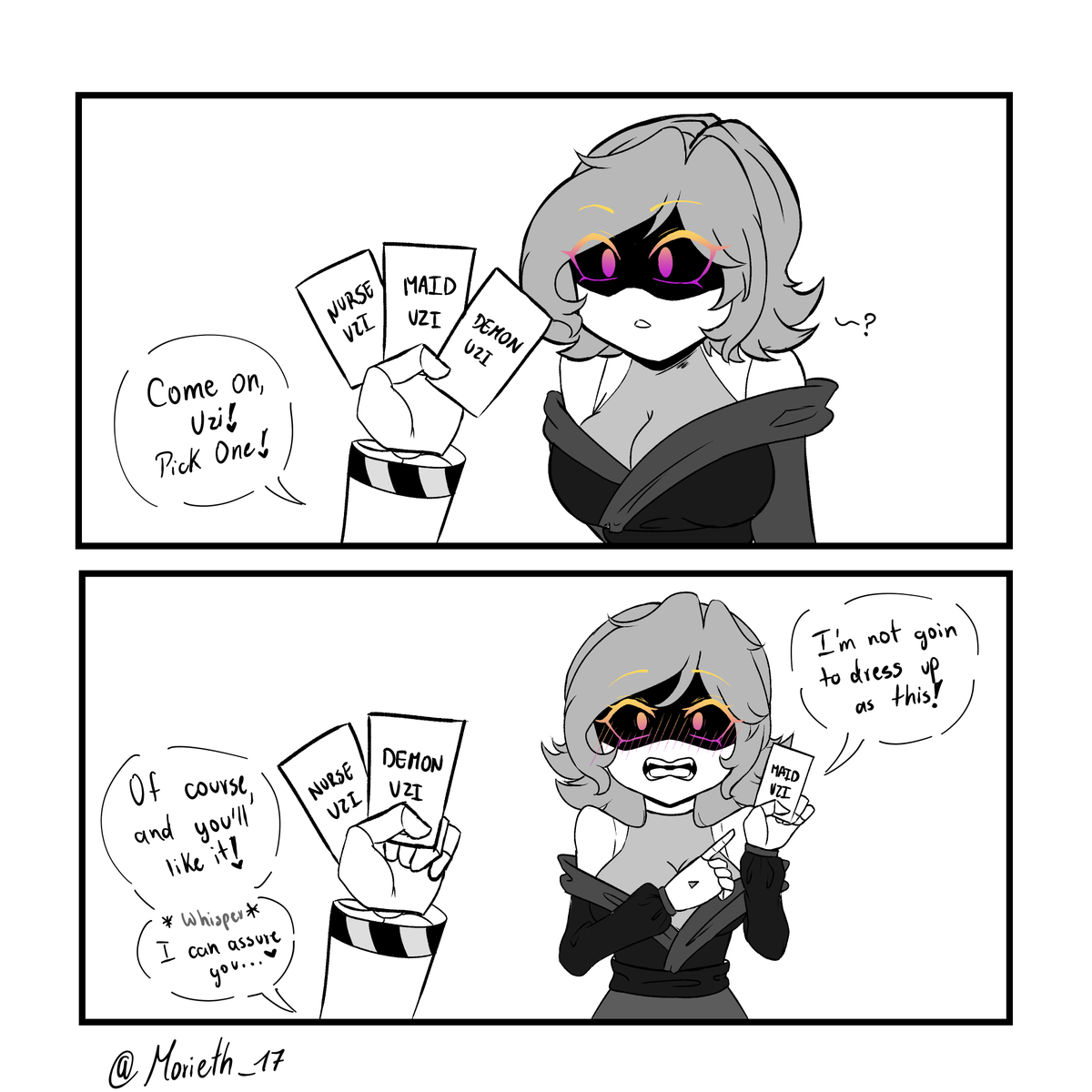 Morieth_17's tweet photo. Surprise cards!! (PART 1/??)

#murderdrones #uzidoorman #fanartㅤㅤㅤㅤ #Nuzi #Nxuzi #serialdesignationN #nsfw https://t.co/s14PF6jfz5