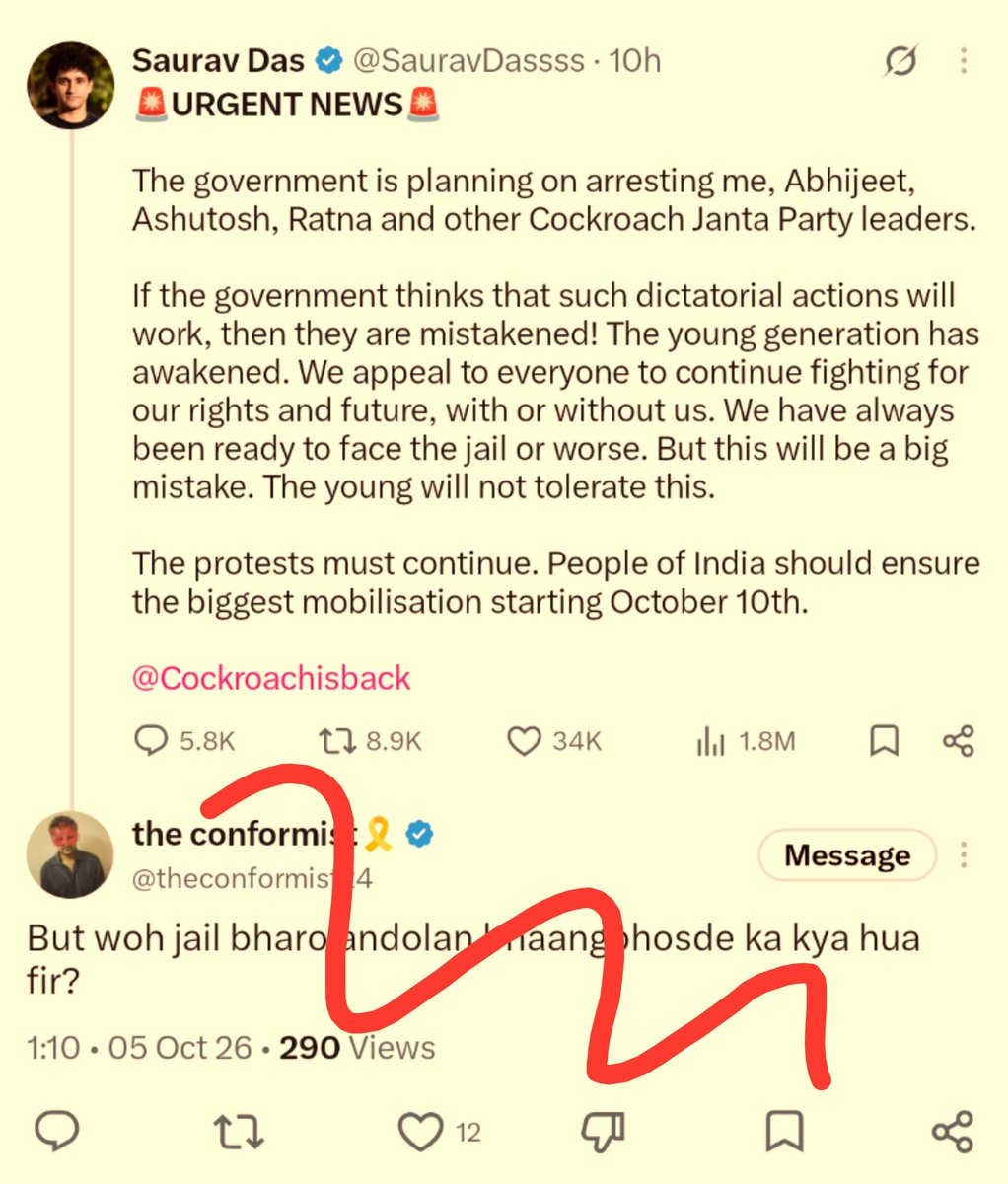 GenZ_9900's tweet photo. 🔴 Jail bharo Andolan on the way https://t.co/MFHt0j0jaq