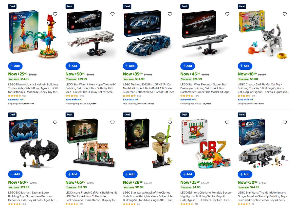 Wario64's tweet photo. LEGO deals at Walmart https://t.co/cOG0wTxsNz #ad https://t.co/4gOimY9Lme