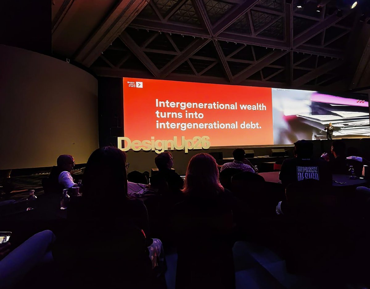 zirconiumks's tweet photo. @georgeaye's "New Social Contract" talk at @DesignUpConf  puts it sharply: without universal long-term care, intergenerational wealth becomes intergenerational debt
More from Greater Good Studio: https://t.co/w7Y3g8kis8

#DesignUp #Socialcontract #Eldercare #Intergenerationwealth https://t.co/pUBJqkGZUB