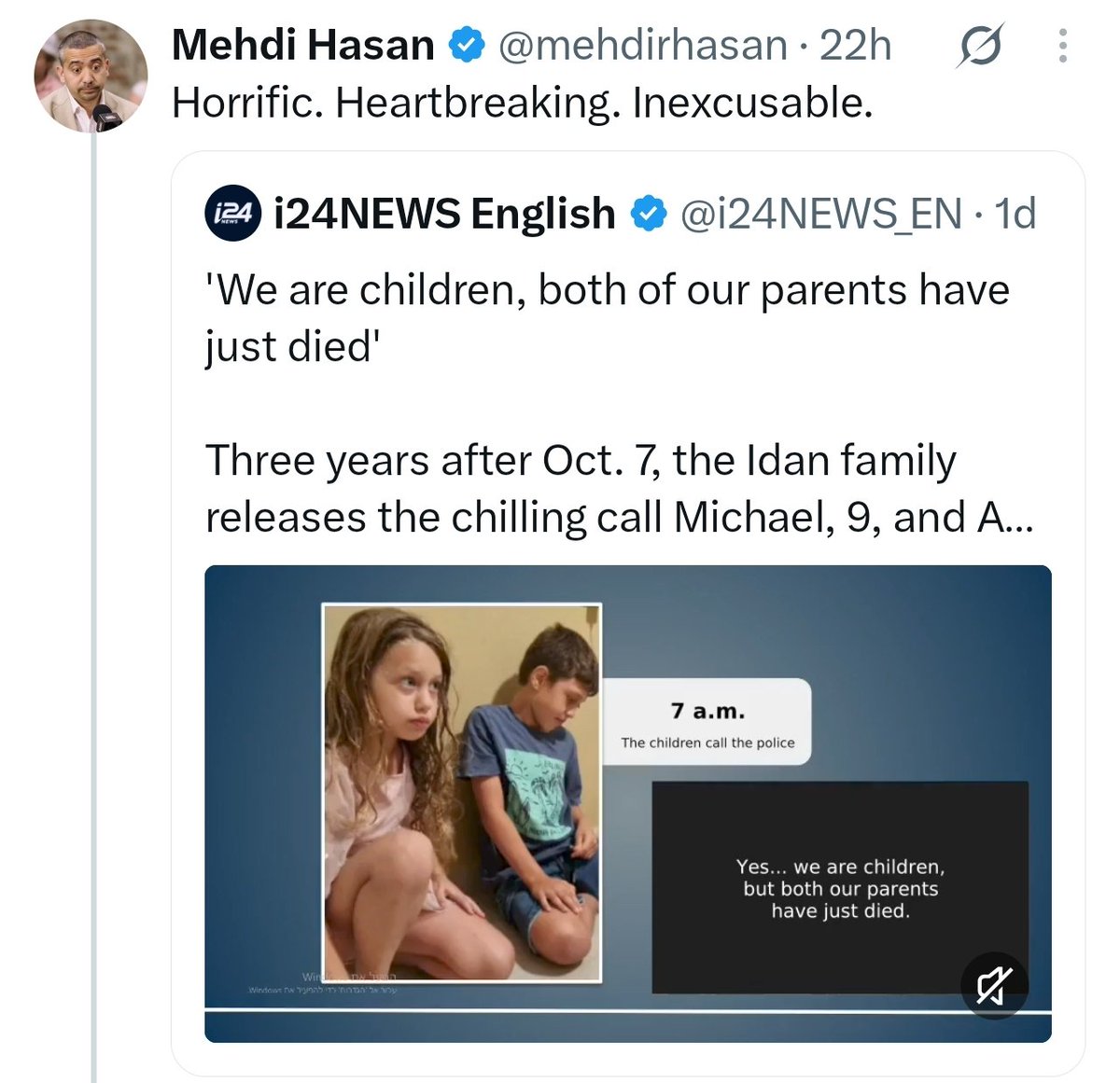 ireallyhateyou's tweet photo. I challenge anyone to find me a post by a Western liberal pundit sharing a Russian media report about civilian victims of the Ukranian army, and captioning it with something similar to "Horrific. Heartbreaking. Inexcusable." Obviously you can't. This bothsidesism is allowed only in the case of the genocide in Palestine. Palestinians are dehumanized even by their self-proclaimed "allies". Israelis are exceptionalized even by their self-proclaimed "opponents".
