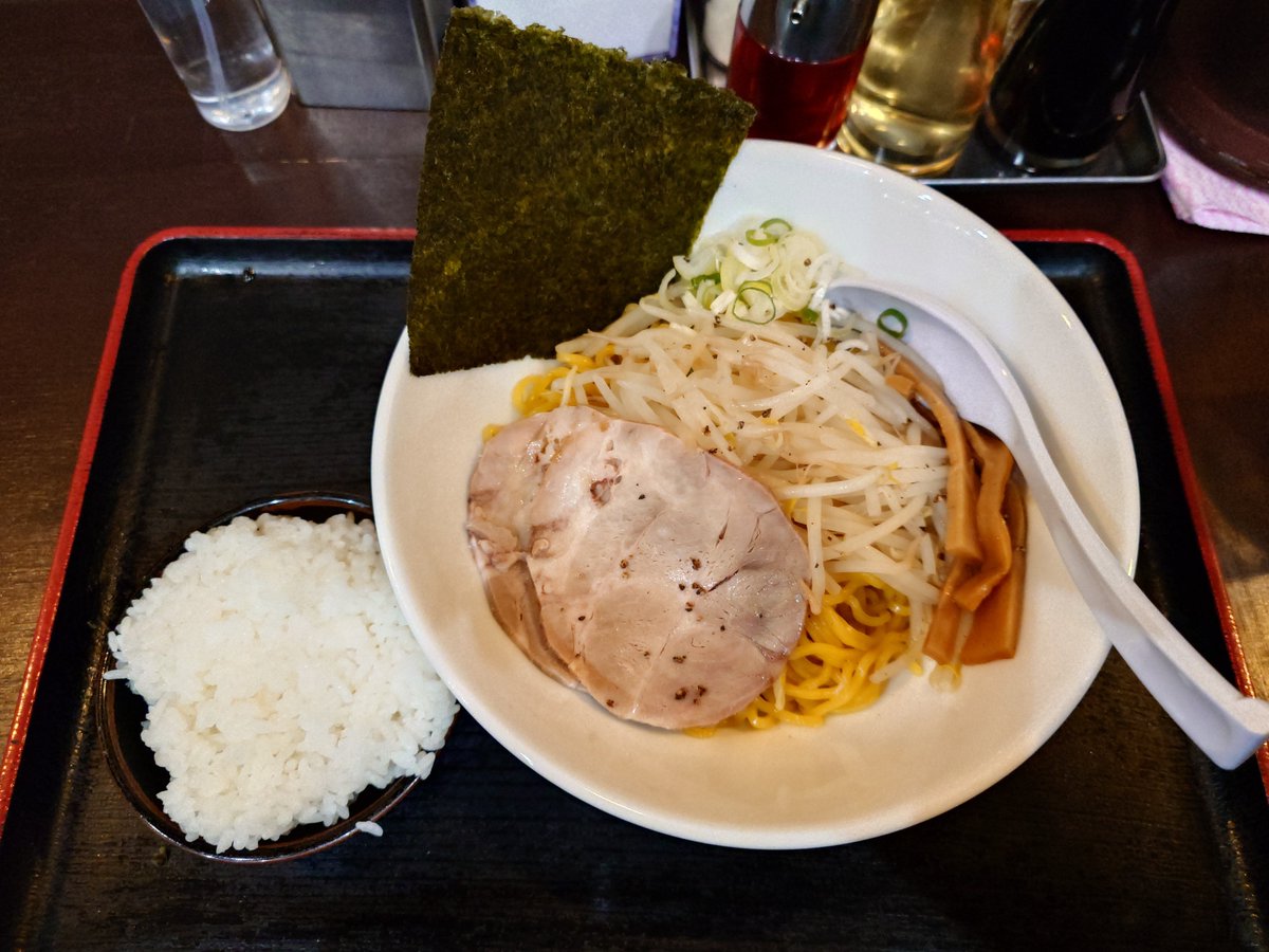 au_Kazuma's tweet photo. #青樹　期間限定塩バターませぞば。ギリギリで食べにこれた！ https://t.co/FzhU0FjdQs