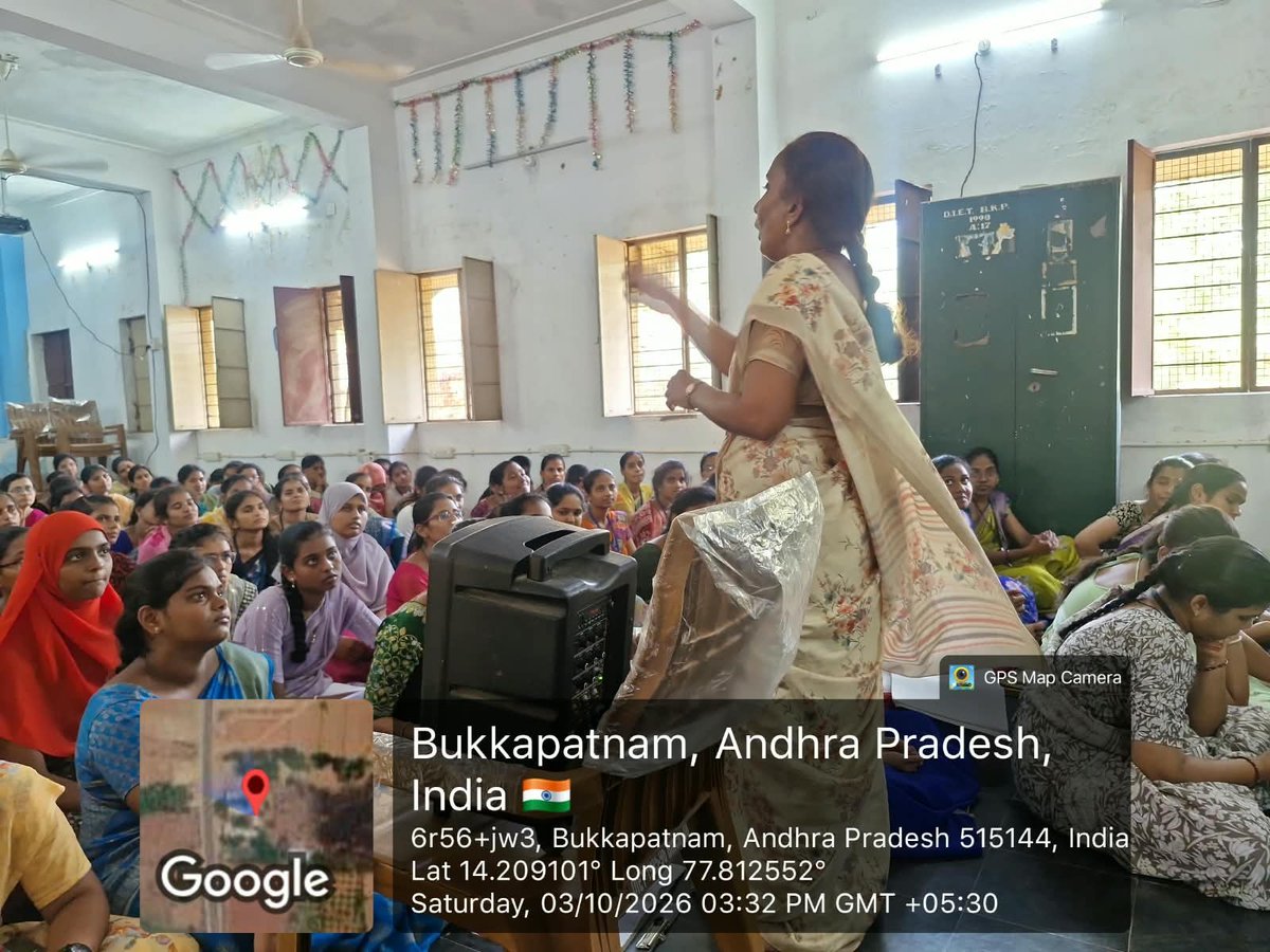 RIEMYSURU's tweet photo. Manodarpan Cell, RIE Mysuru, observed Mental Health Awareness Month with a programme for Student Teachers and Teacher Educators on 3-10-2026 at DIET, Bukkapatnam. Expert-led sessions to promote well-being, and empathetic teaching for healthier classrooms and happier minds. https://t.co/RvFX4EmrKh