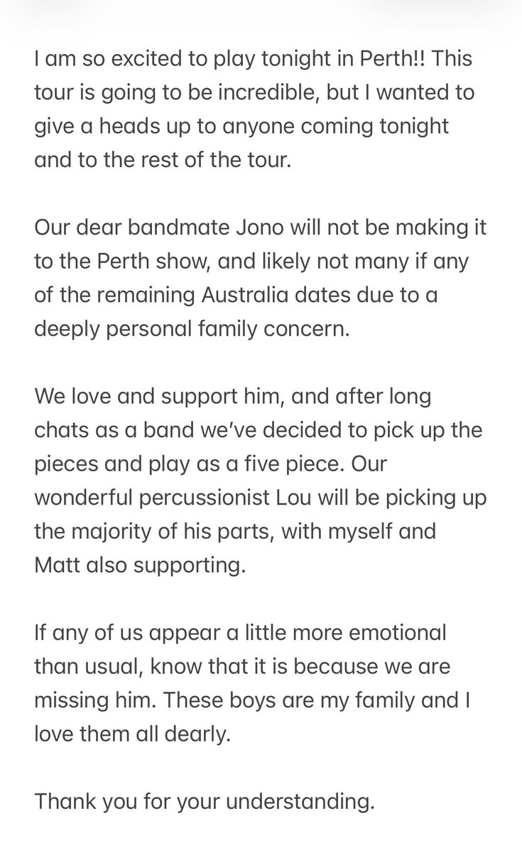 JamesMarriottYT's tweet photo. A little note for my Australia shows. https://t.co/0GcSdSrv8N