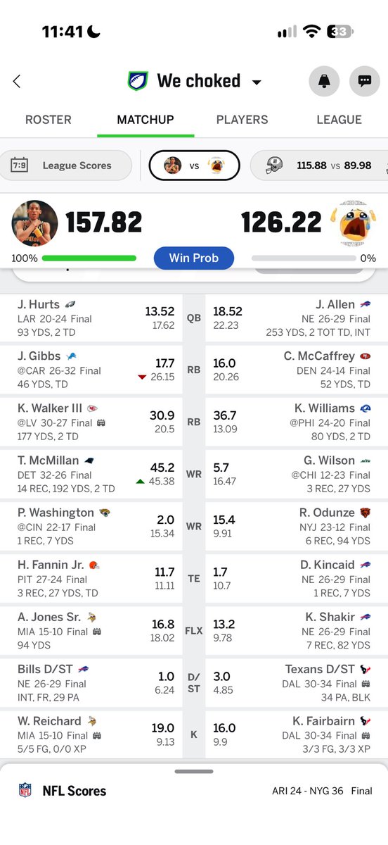 kingElliott12's tweet photo. @SleeperNFL 🙌🏼 https://t.co/y2yVNQeK0O