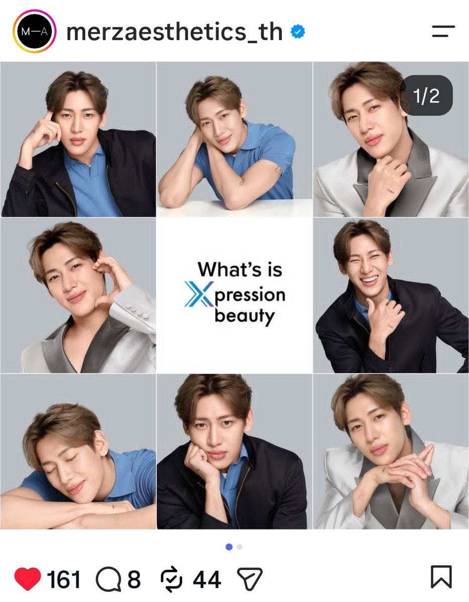 BewithyouK's tweet photo. ❣️IG : Merz Aesthetics TH

ลงโพสต์ใหม่ค่ะ 🆕
🔗https://t.co/d0Qed0pazP

#BoPureXxBamBam
#MerzAestheticsxBamBam
#XpressionBeauty #MerzAesthetics
#BamBam #뱀뱀 @BamBam1A https://t.co/eCx8Bit8qL