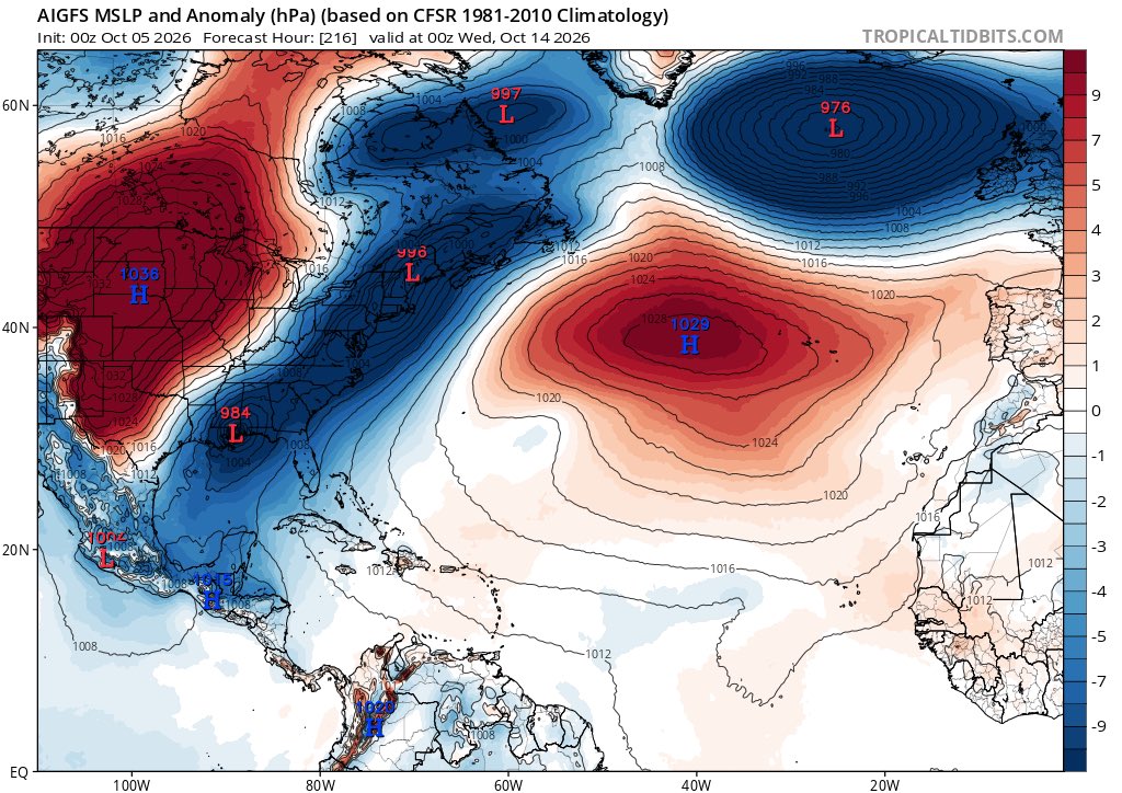 JakeMcnellis's tweet photo. @Wxdude518 alot apparently. insane variation from ai gfs to normal gfs https://t.co/cDr6UZ18MI