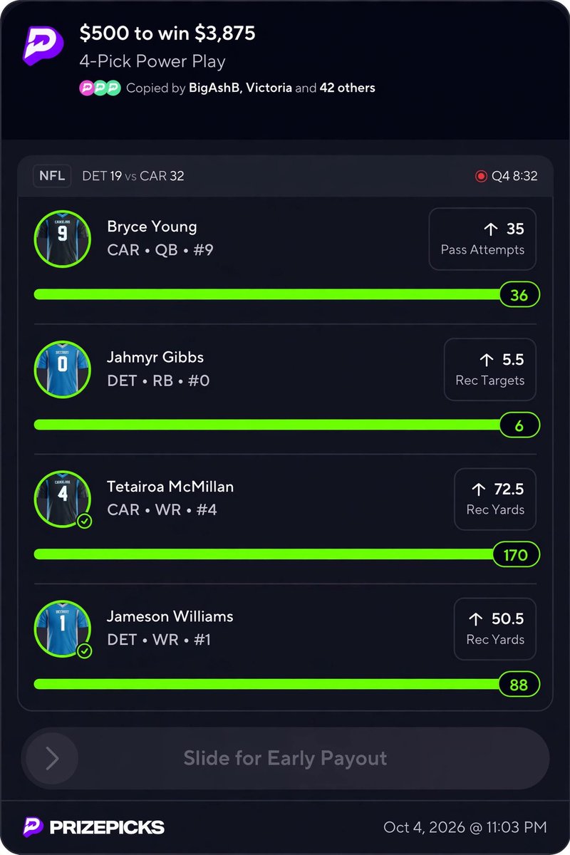 Rothmans_poohh's tweet photo. WE BACK ✅ WHO WANT $1,000 ? 👀😂

Need Daily winning Picks? Link In My Bio

✅ Bryce Young
✅ Jahmyr Gibbs
✅ Tetairoa McMillan
✅ Jameson Williams

#MLB⚾️|#NBA🏀|#CBB🏀|#Prizepicks🔐| #PROPS|#POTD📋#PARLAY|#NHL|#Picks #CSGO🔫|#WAKEANDCASH|#WNBA🏀| #Summerleague https://t.co/PkVZWaZfpA