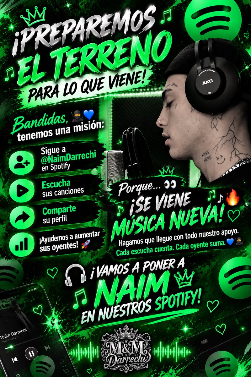 MiiaaD28's tweet photo. Vamos a Seguirlo!
Naim Darrechi en Spotify 
Se viene mas música! https://t.co/GvvxTEthxX