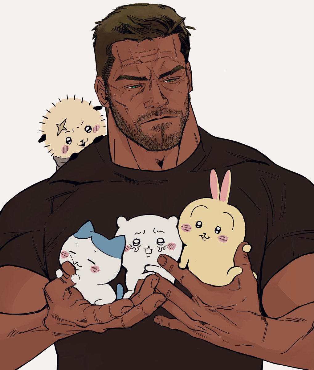 bonjourdraws's tweet photo. reacher x chiikawa https://t.co/eKt1SyMk15