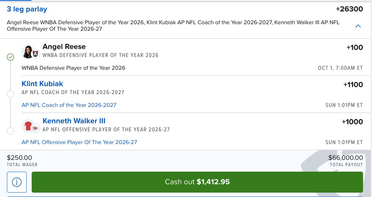 GamblersDream's tweet photo. Kubiak could have lost the award tonight.

If he beat the Chiefs, he was the total favourite.

Monken is a major concern now. https://t.co/hfAwyAgoGT