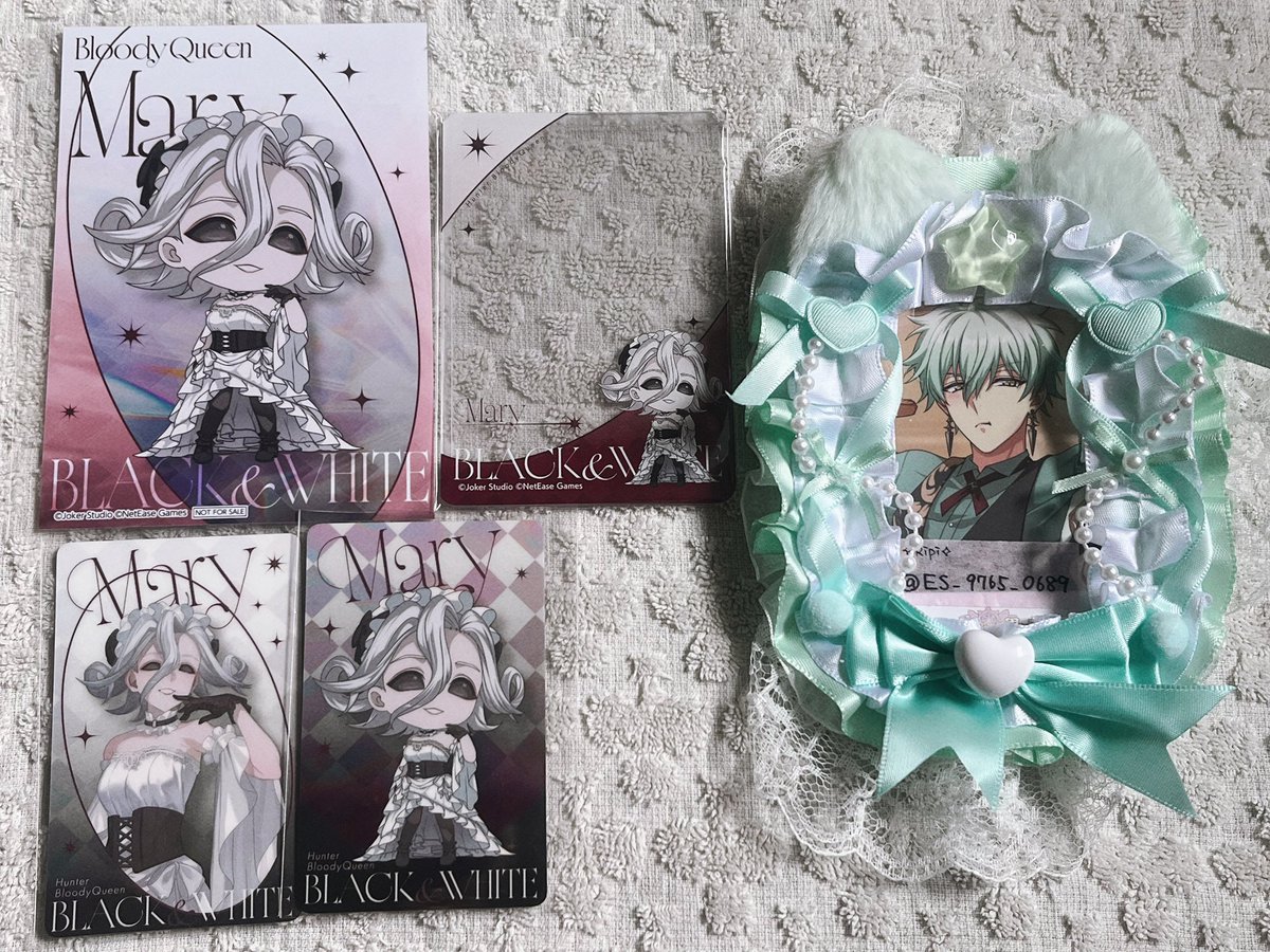 ES_9765_0689's tweet photo. ✧交換 譲渡✧
第五人格 モノクロのワルツ だいごじんかくようちえん

譲✧ 隠者 血の女王
求✧ 画像毎1000円＋送料
交換はミュージアム 2026トレカ 「少女」

郵送のみ。
交換の場合は比率要相談。
検索からでもお気軽にお声掛けください🌸 https://t.co/mNJsuTT9F2