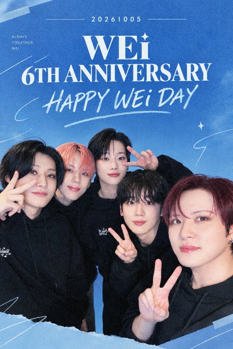 WEi__Official's tweet photo. 🌟20261005 WEi 6TH ANNIVERSARY🌟

HAPPY WEi DAY🎂🎉

#위아이 #WEi
#HAPPY_BIRTHDAY_WEi https://t.co/SRp71WntqM