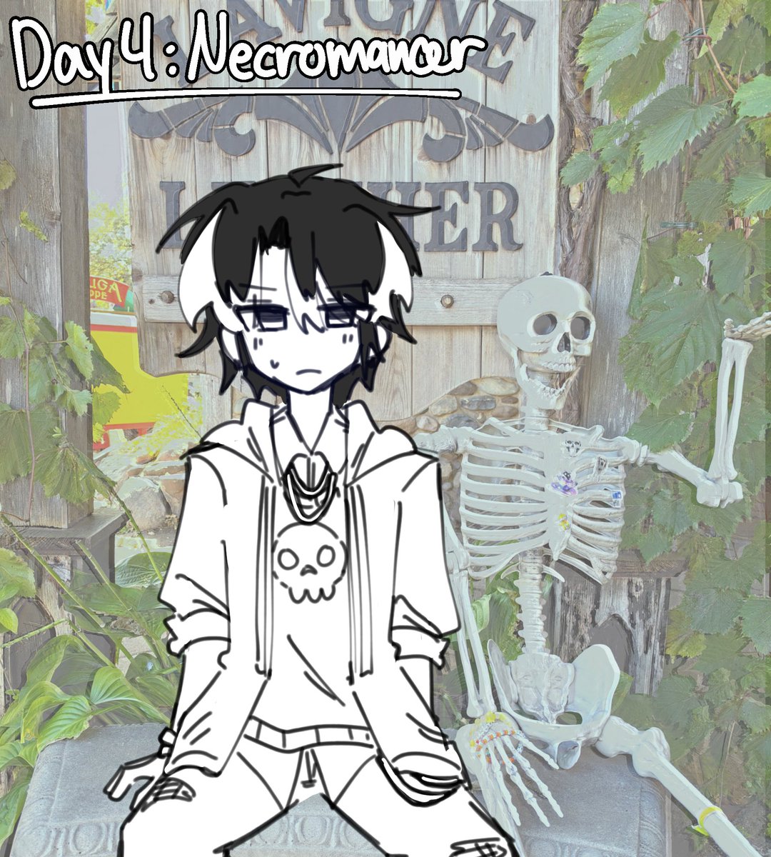 kyokos0m0's tweet photo. FREAK-TOBER day 4 💀 
i was busy today so uhh this one is… erm
#freakshowrp https://t.co/FLyDRTdwNa