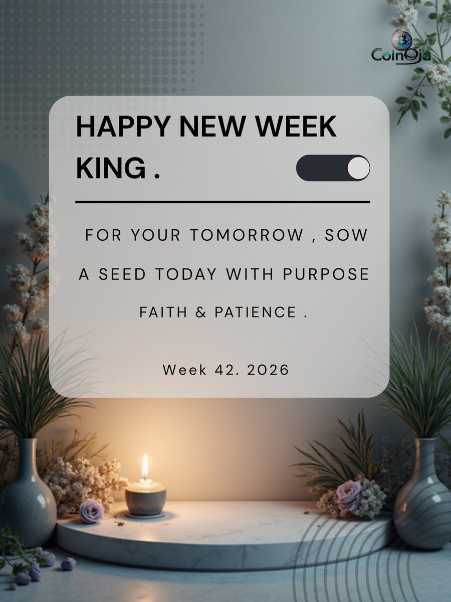 whycoin9ja's tweet photo. HAPPY NEW WEEK KING !! https://t.co/jVLXaXdVxy