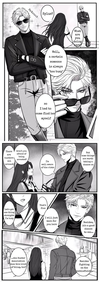 Augustiiiinea's tweet photo. Sylus &amp; MC Mini Comic 🐦‍⬛🐈

#1 : Dragon Just Love Radiant Things 💎🐉 https://t.co/5UawANQjJH