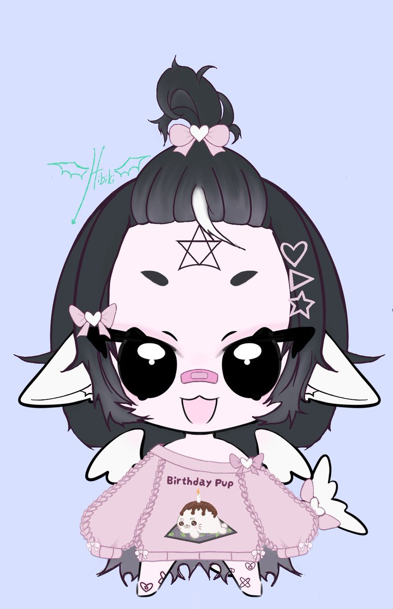 YamashitaHibi's tweet photo. I'm a bit late (by like 20ish mins) and it's far from perfect but Happy birthday @imomouto!!! Thank you for being my friend I love being silly gremlins together!!! I hope your birthday was great!!! (Also idk how to water mark sorryyyy) 

YCH Base by @.hexchu https://t.co/gWoHl8Yeub